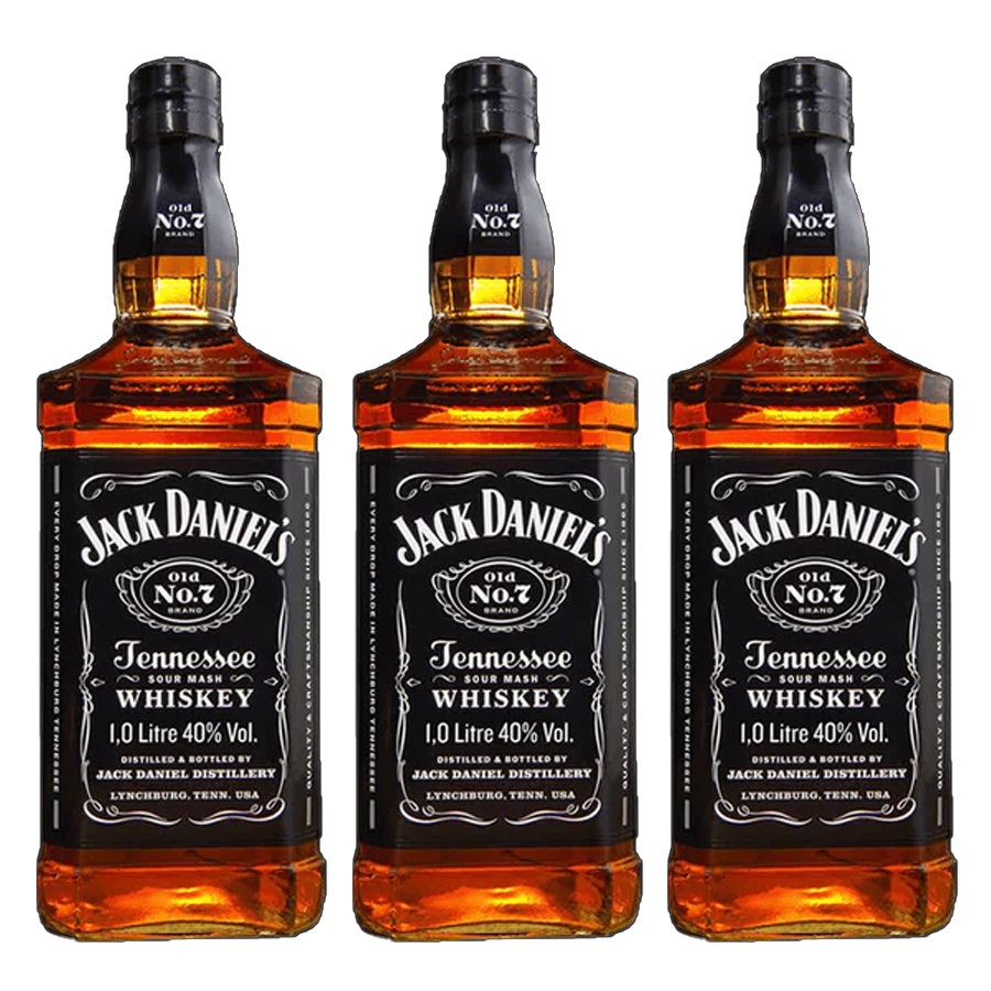 Buy Jack Daniel's Old No. 7 Tennessee Whiskey 1L Bundle of 3 - Price,  Offers, Delivery