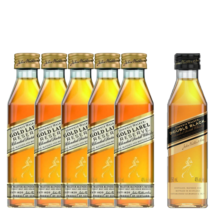 Buy Johnnie Walker Gold Reserve 50ml Bundle of 5 with Johnnie Walker