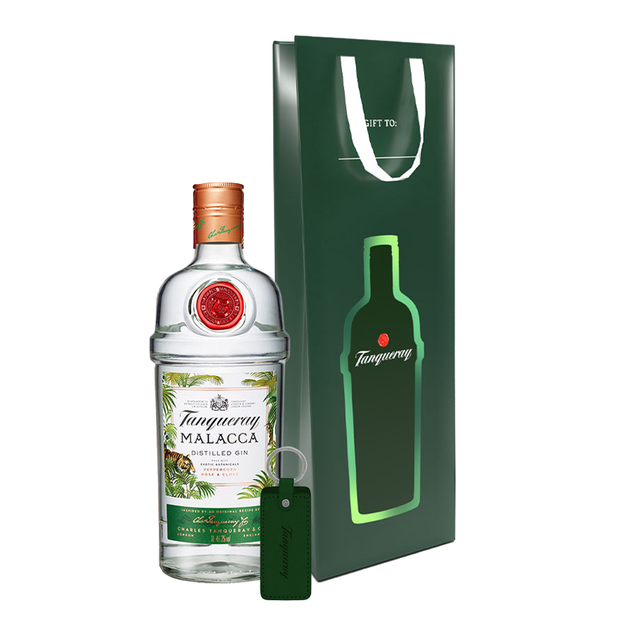 Tanqueray Malacca 1L with Gift Bag and Keychain