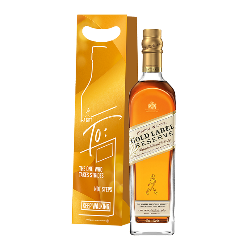 Johnnie Walker Gold Label 750ml with Gift Bag and Note Card