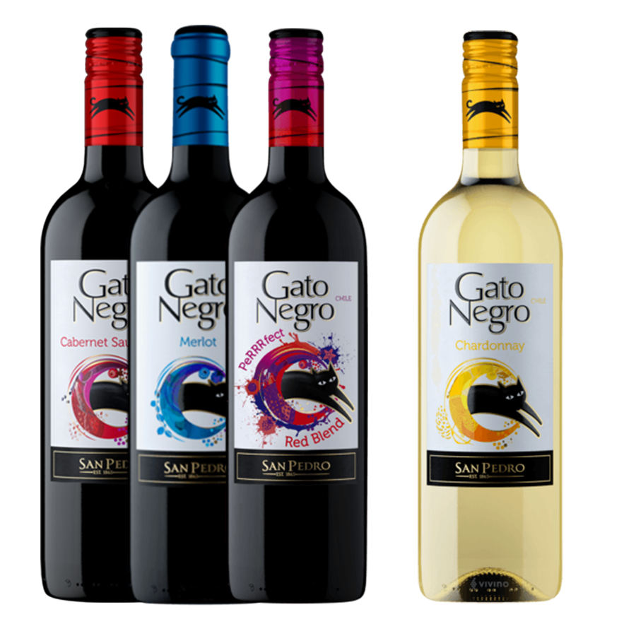 Buy Gato Negro Cabernet Sauvignon 750ml Gato Negro Merlot 750ml