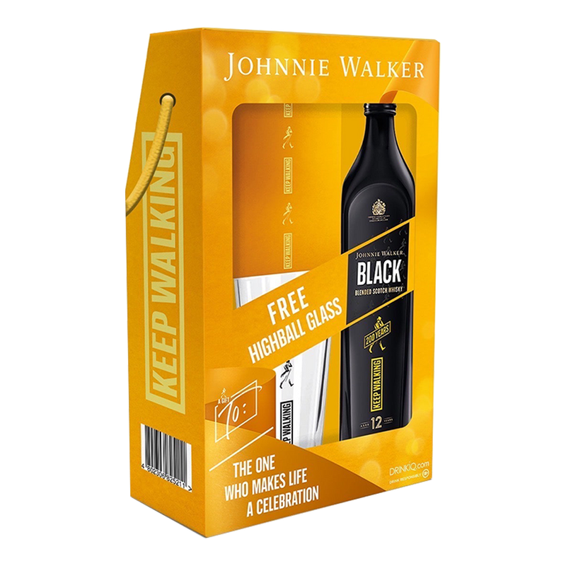 Johnnie Walker Black Label Icon Edition 1L with Highball Glass