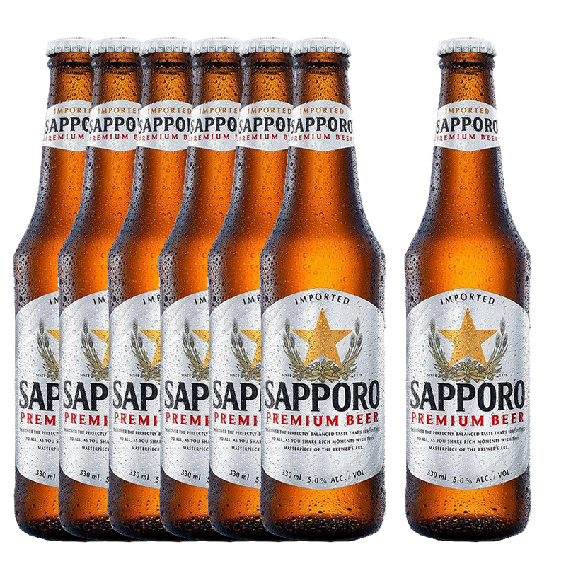 Sapporo 330ml 6+1 Bundle