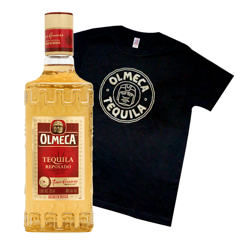 Olmeca Reposado Tequila 700ml with Olmeca Glow-in-the-Dark Shirt