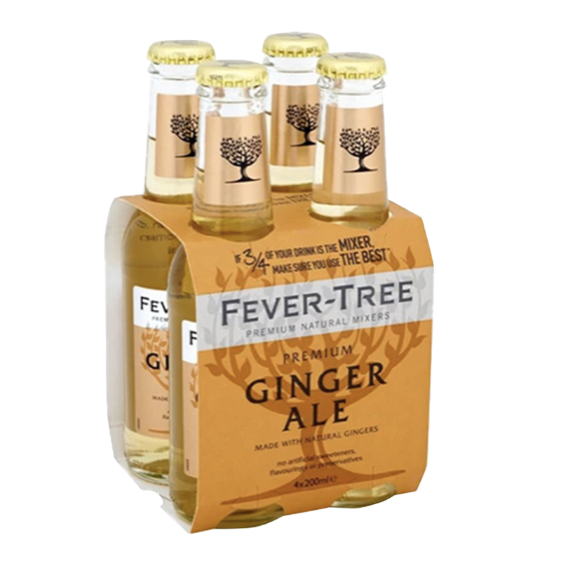 Fever Tree Ginger Ale Tonic Water 200ml 4-Pack