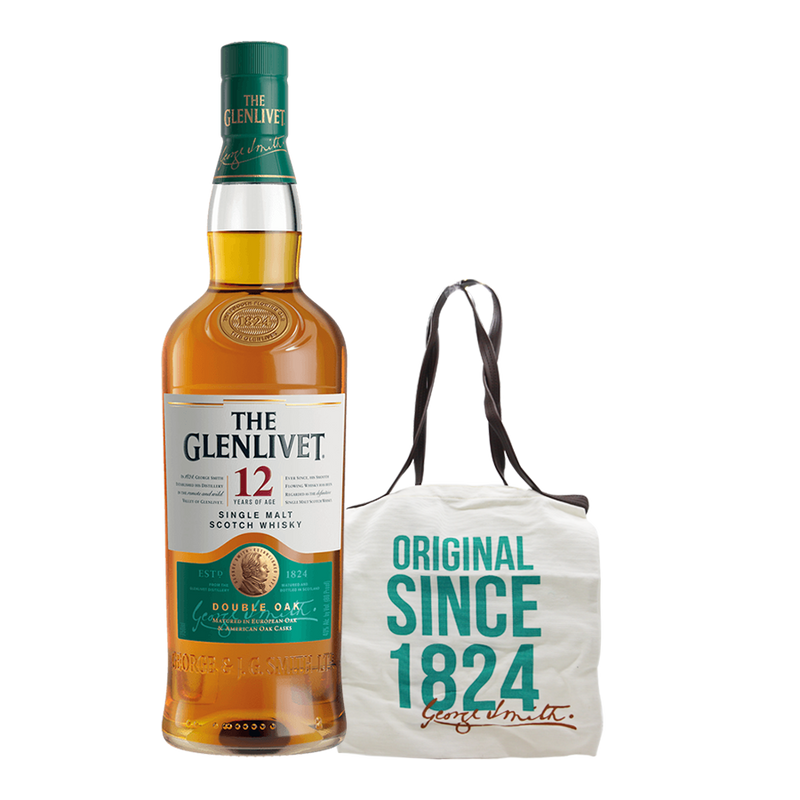The Glenlivet 12 Year Old 700ml with The Glenlivet Tote Bag