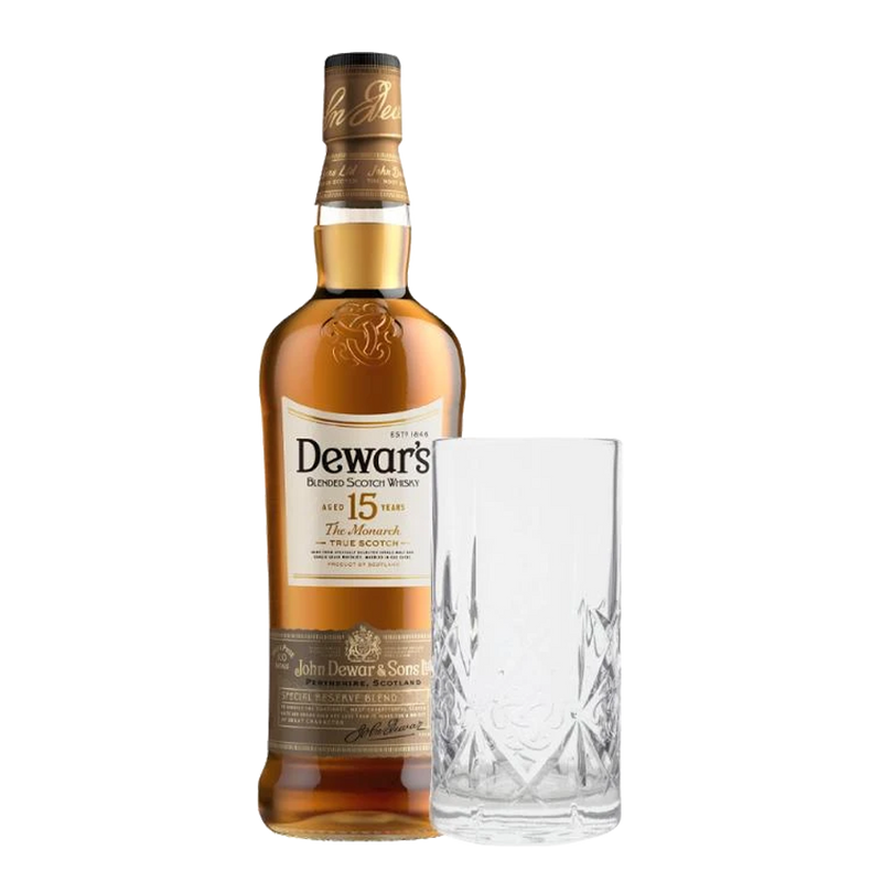 Dewar's 15Year Old 750ml with Highball Glass