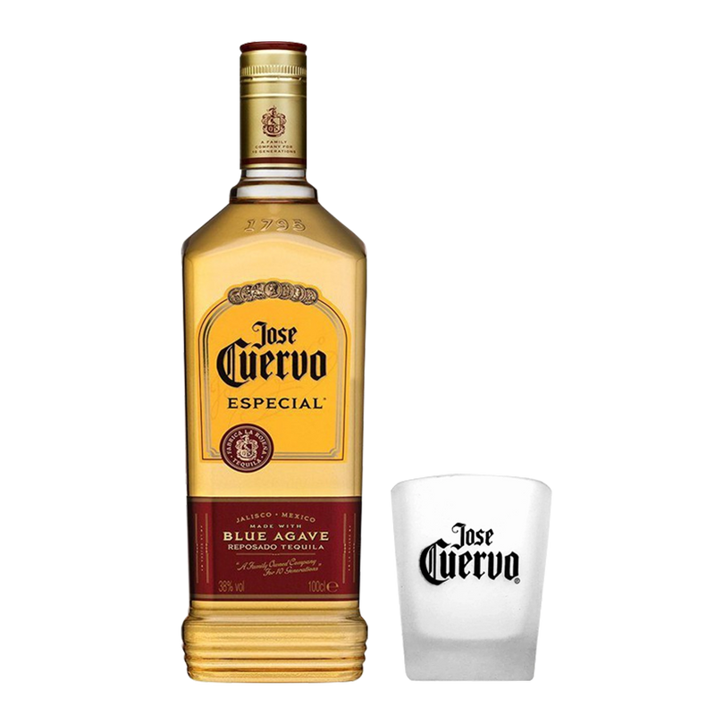 Jose Cuervo Especial Reposado (Gold) 700ml with Frosted Glass