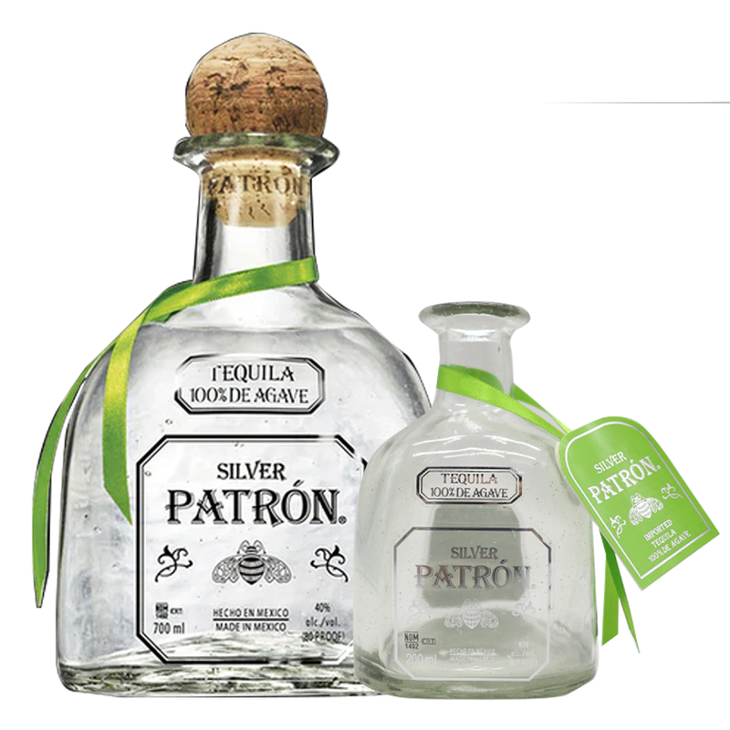 Patron Silver 750ml with Patron Mini Bottle