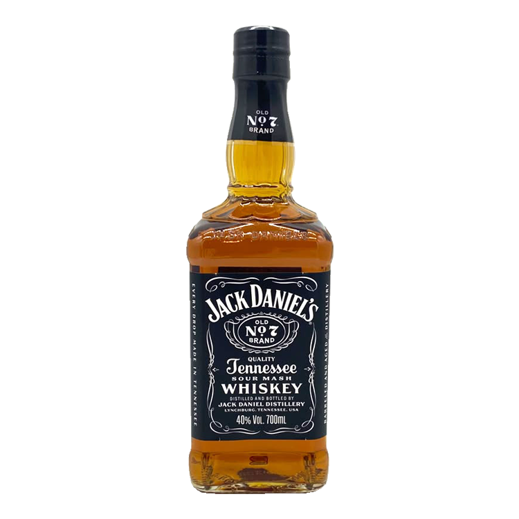 Jack Daniel's Old No. 7 Tennessee Whiskey 700ml with Spinning Glass