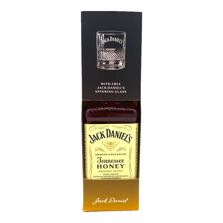 Jack Daniel's Tennessee Honey 700ml with Spinning Glass