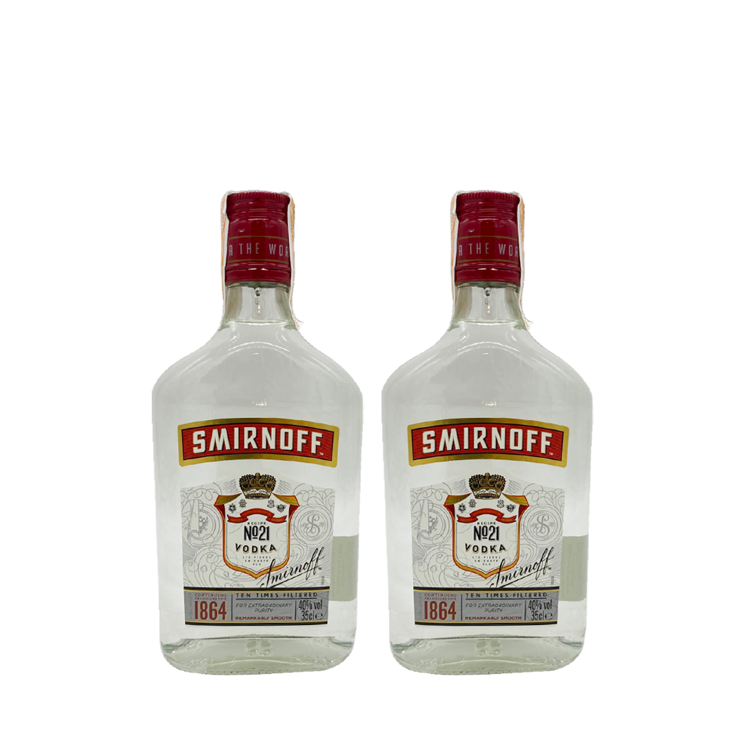 Johnnie Walker Double Black 1L with 2 Smirnoff Red 350ml