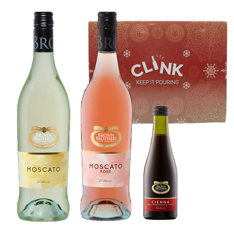 Brown Brothers Gift Box (Moscato 750ml, Moscato Rosé 750ml, Cienna 200ml)
