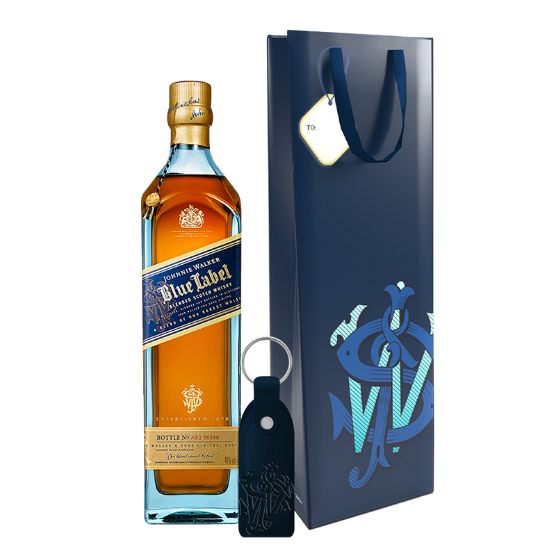 Johnnie Walker Blue Label 750ml with Gift Bag and Keychain