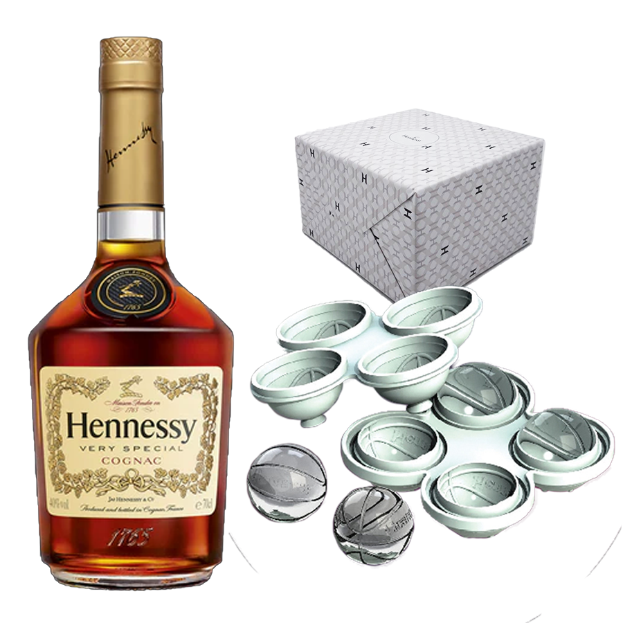 Hennessy VS 700ml Basketball Ice Mold Gift Set