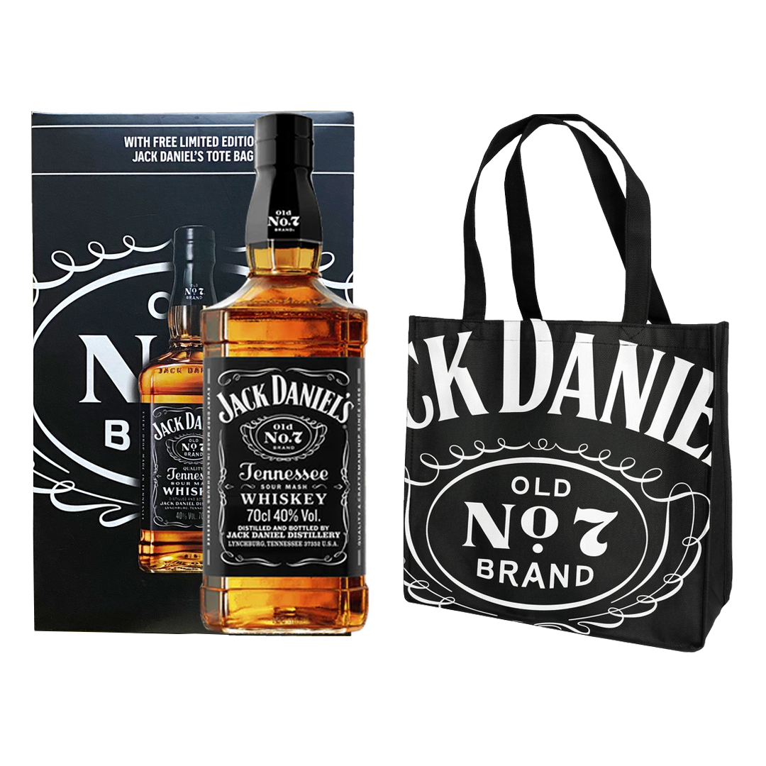 Jack Daniel's Old No. 7 Tennessee Whiskey 700ml with Limited Edition Tote Bag