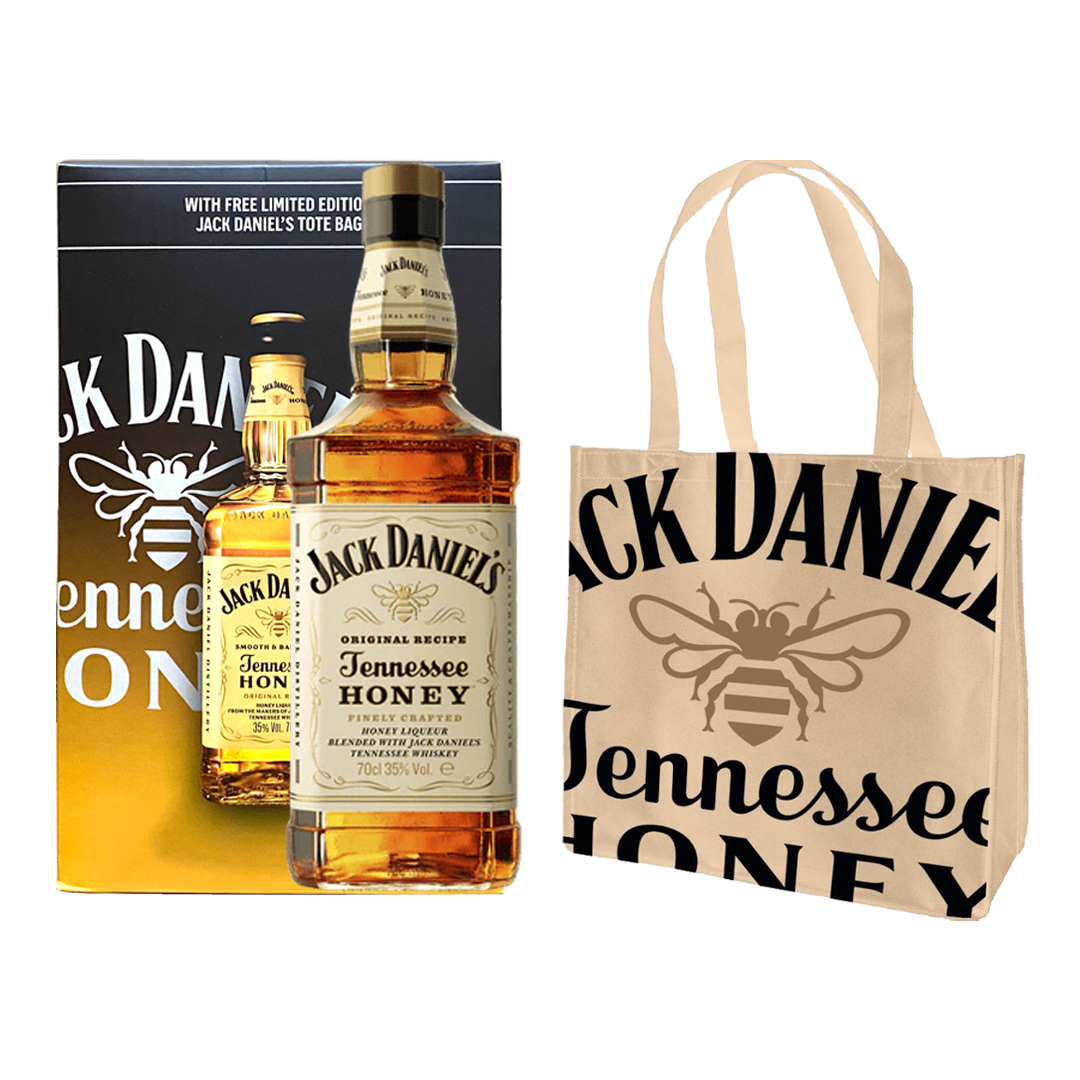 Jack Daniel's Tennessee Honey 700ml with Limited Edition Tote Bag