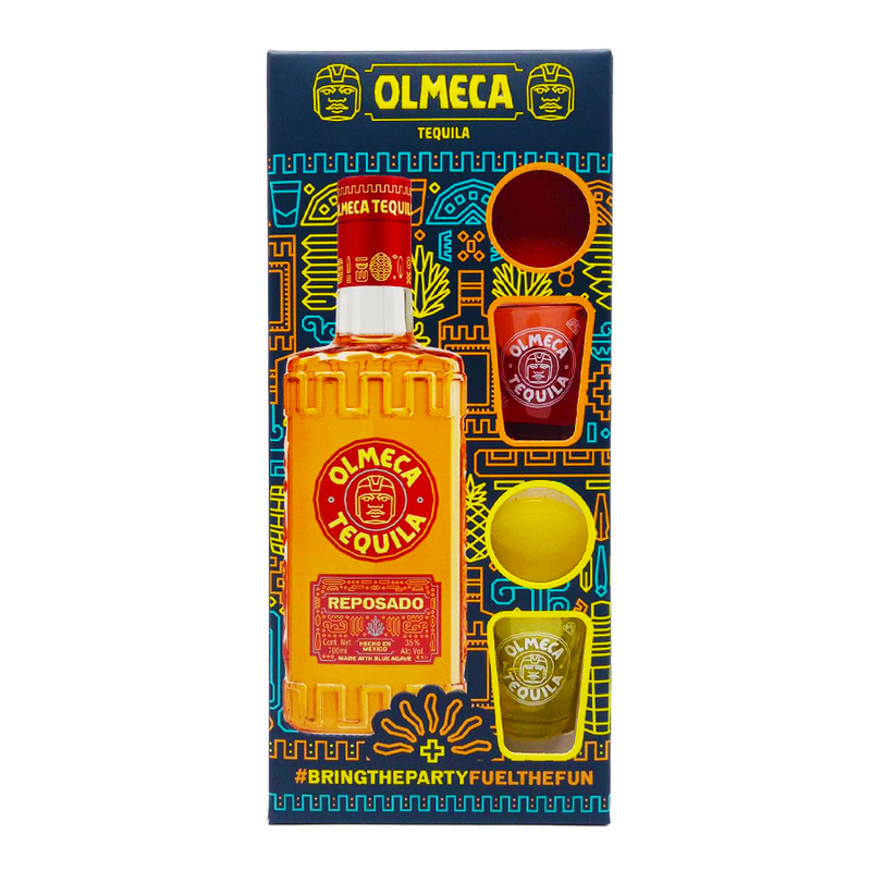 Olmeca Tequila 700ml Luminous Shot Glass Pack