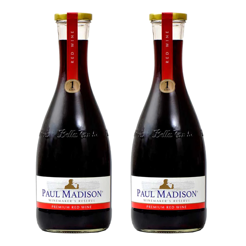 Paul Madison Premium Red Wine 1L Bundle of 2