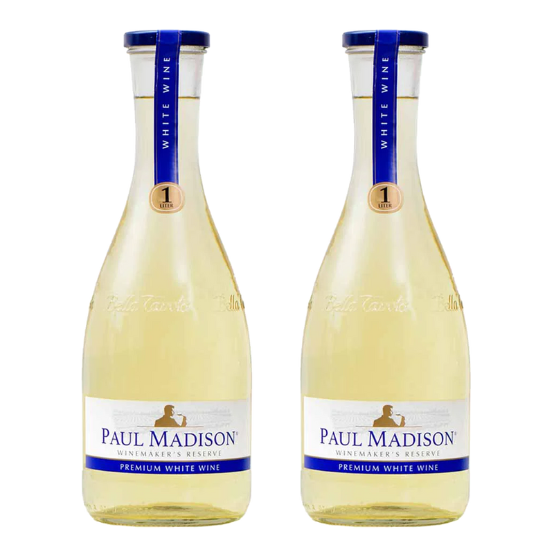 Paul Madison Premium White Wine 1L Bundle of 2