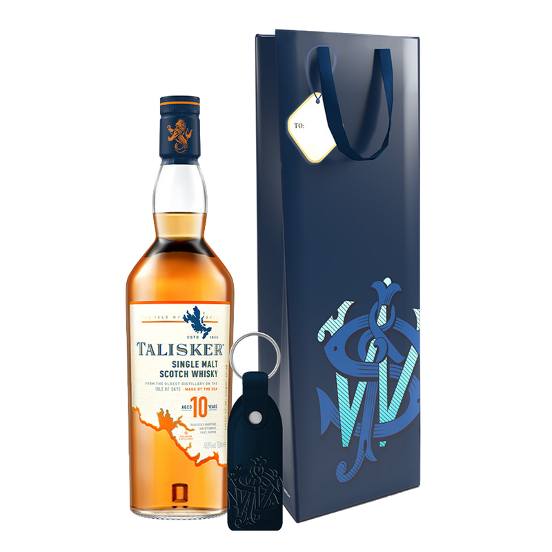 Talisker 10 Year Old 700ml with Gift Bag and Keychain