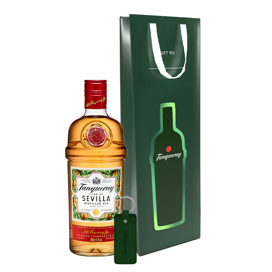 Tanqueray Flor de Sevilla 1L with Gift Bag and Keychain