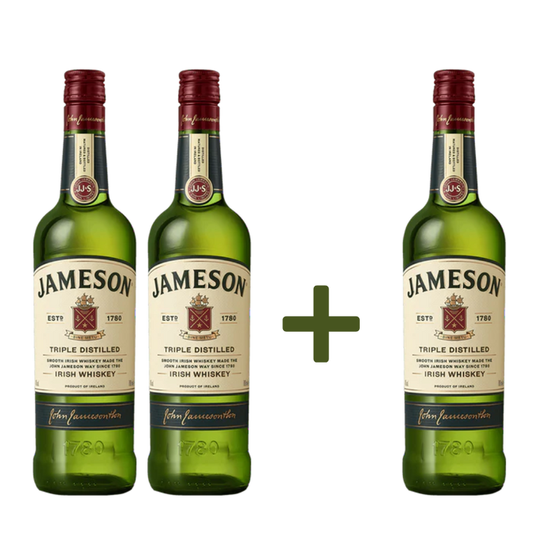 Jameson Irish Whiskey 700ml 2+1