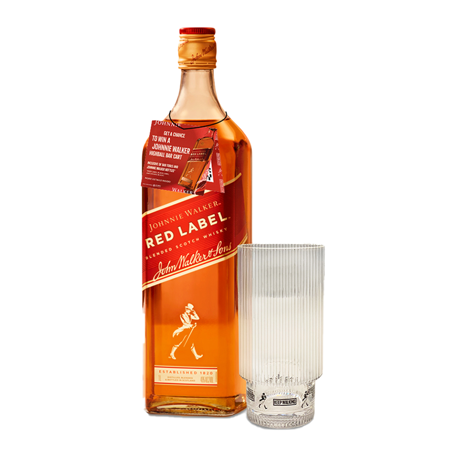 Johnnie Walker Red Label 1L Highball Bundle