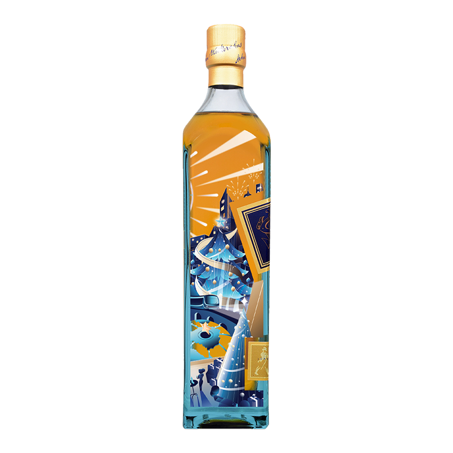 Johnnie Walker Blue Label Christmas in the Metro Limited Edition Design 750ml