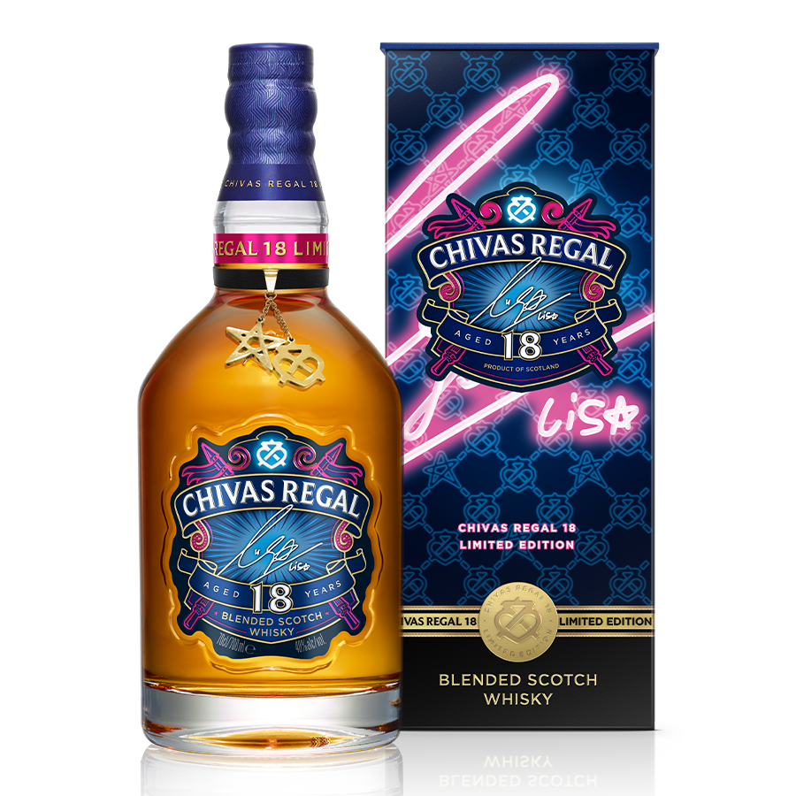 Chivas Regal 18 Year Old 700ml x LISA Limited Edition Bottle