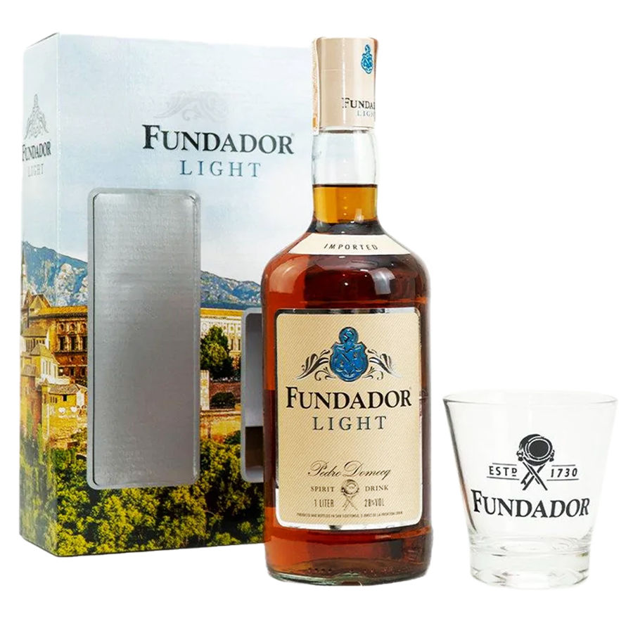 Buy Fundador Light 1L with Glass Price, Offers, Delivery Clink PH