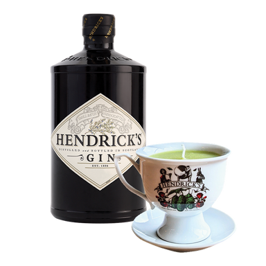 Hendrick's Gin 700ml with Rose and Cucumber Scented Candle