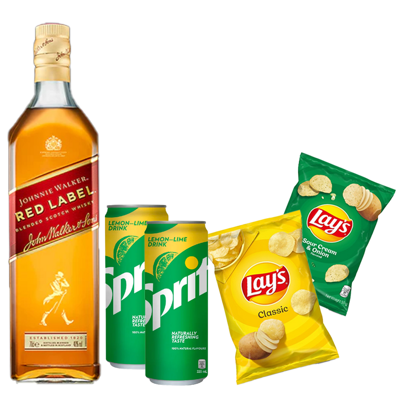 Johnnie Walker Red Label 700ml Highball and Snacks Pairing