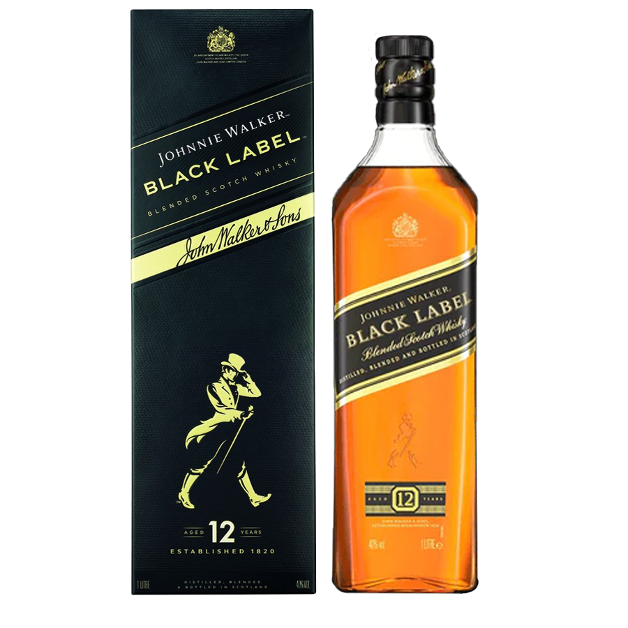 Buy Johnnie Walker Black Label 1L (With Box) - Price, Offers, Delivery ...