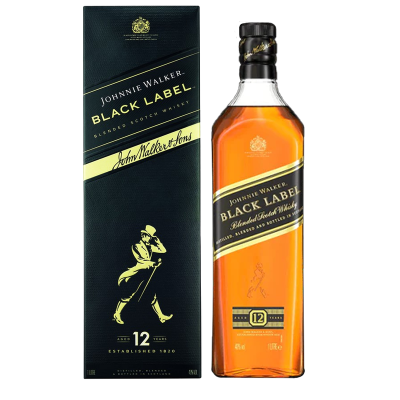 Buy Johnnie Walker Black Label 1L (With Box) - Price, Offers, Delivery ...