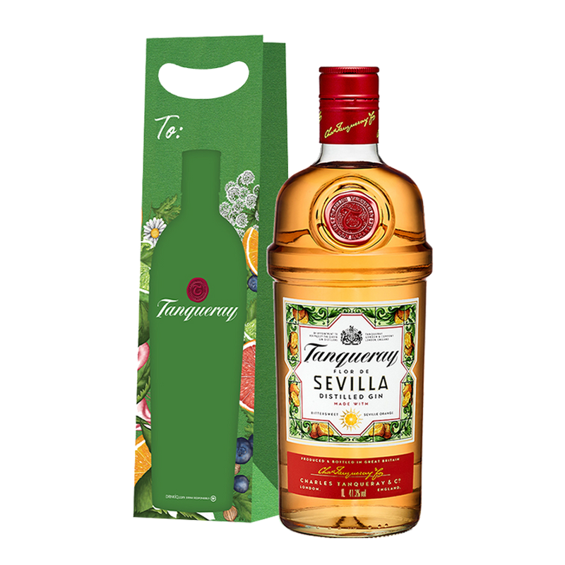 Tanqueray Flor de Sevilla 1L with Gift Bag and Note Card