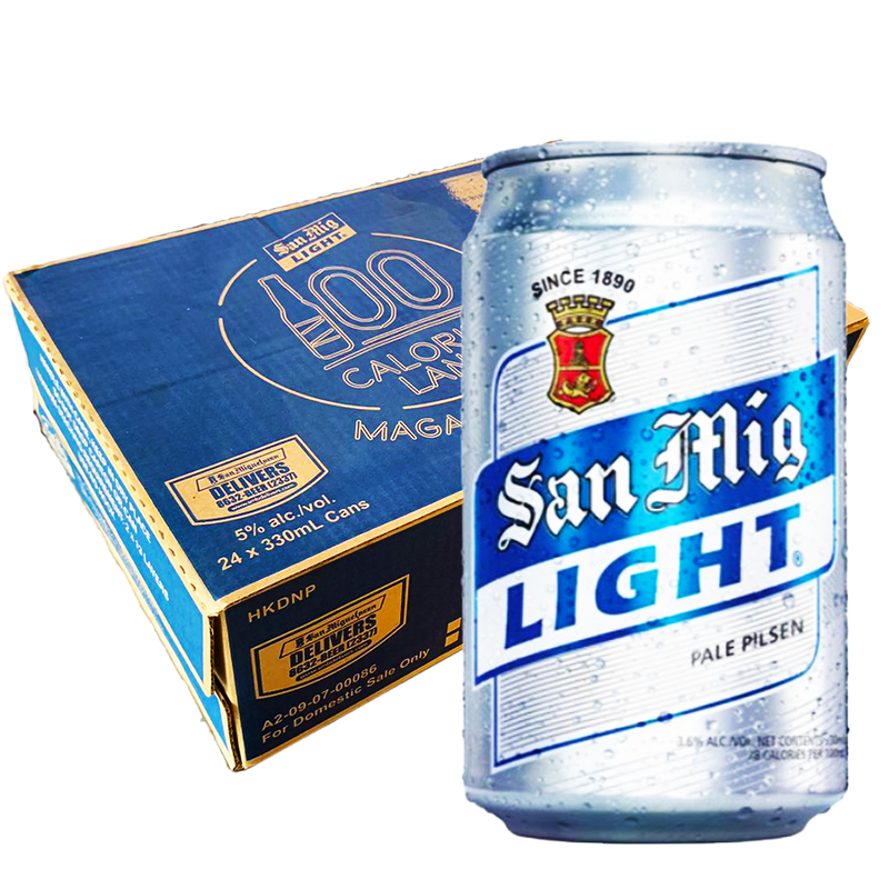 San Mig Light 330 mL Can Case of 24