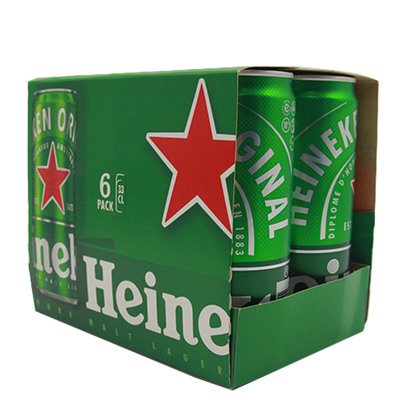 Heineken 330ml Can Pack of 6