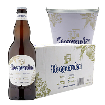 Hoegaarden White Bottle 330ml Case of 24 with Bucket