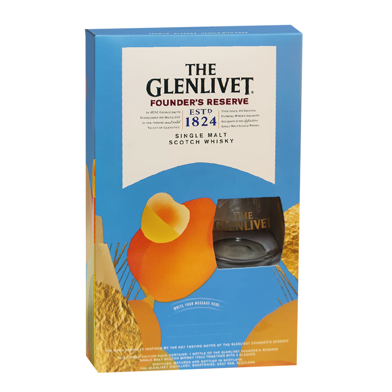 The Glenlivet Founder's Reserve 700ml with 2 Limited Edition Glasses VAP 2021