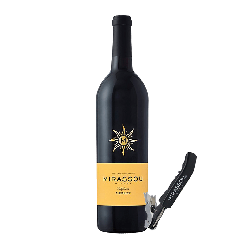 Mirassou Merlot 750ml with Wine Opener