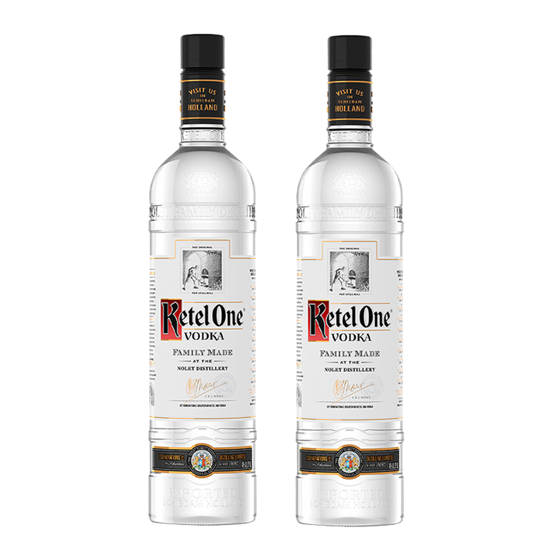 Ketel One Vodka 750ml Bundle of 2
