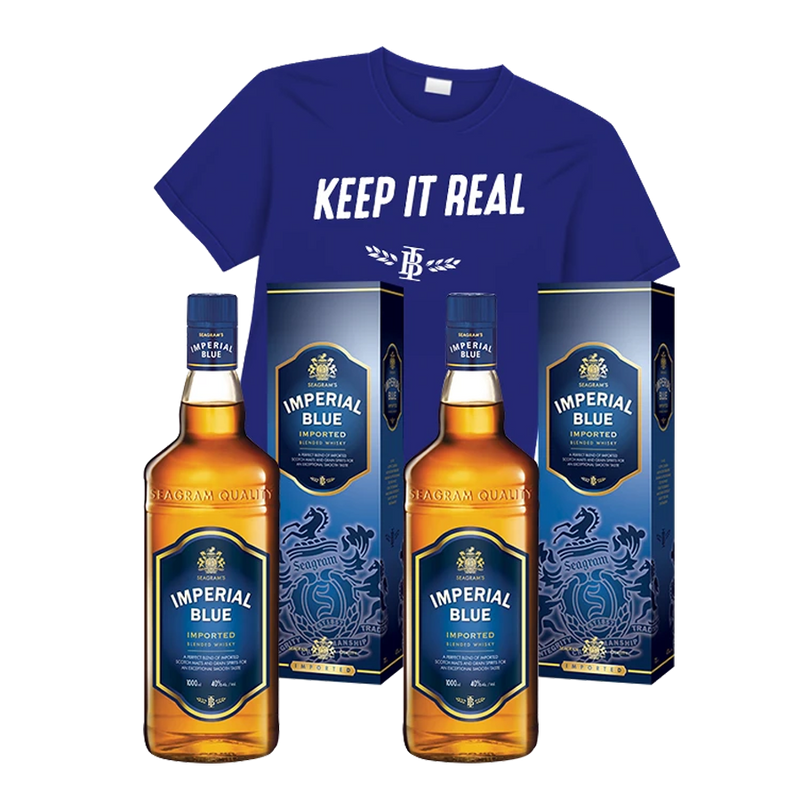 2 Imperial Blue Full Strength 1L with Shirt