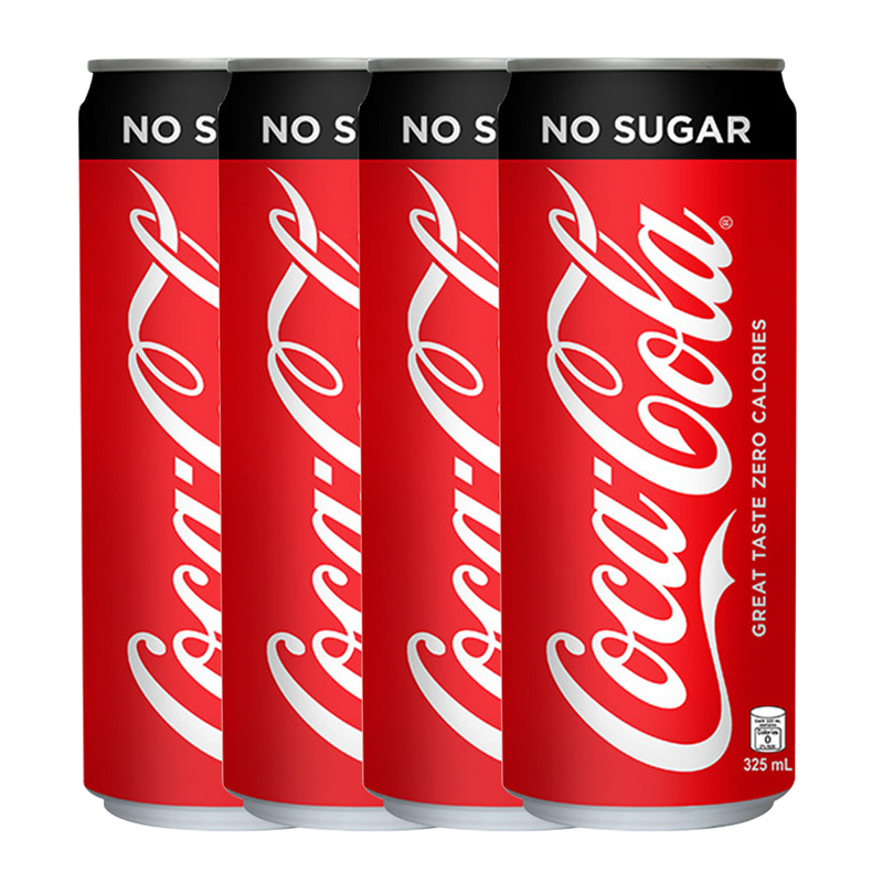 Coca-Cola Zero 325ml 4-Pack