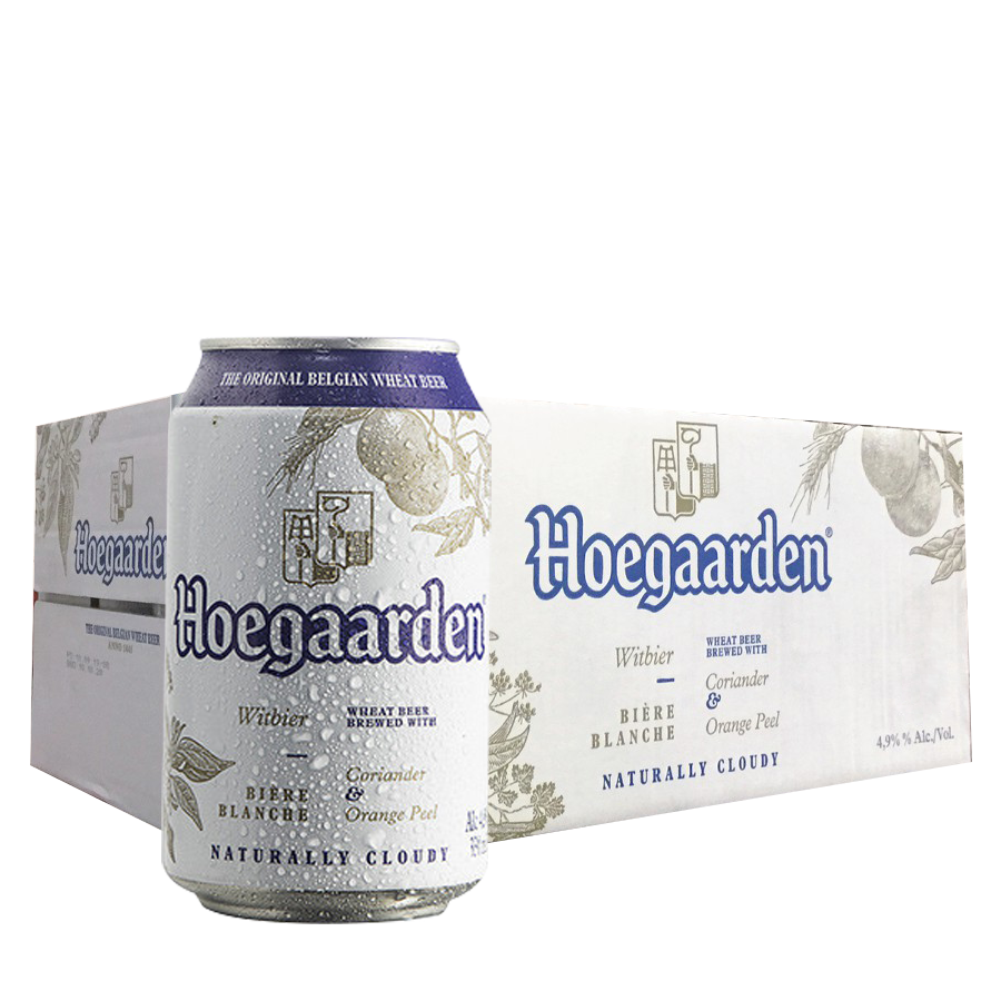 Hoegaarden White Can 330ml Case of 24