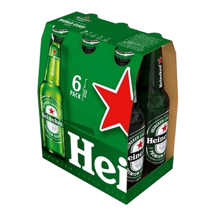 Heineken 330ml Bottle Pack of 6
