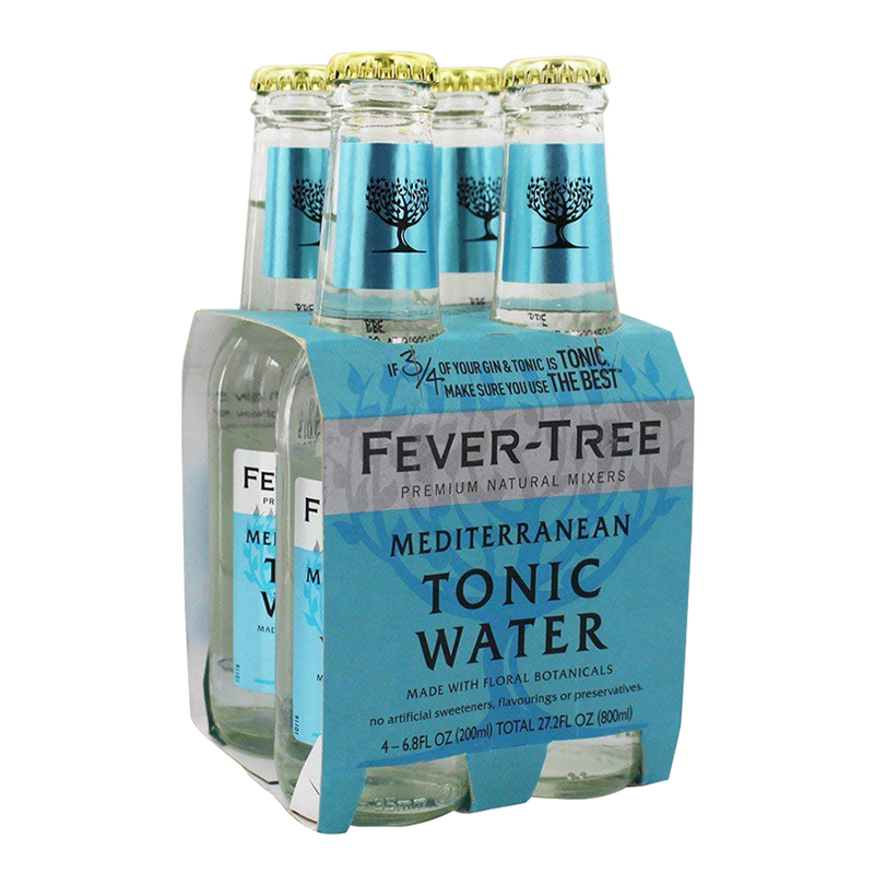 Fever Tree Mediterranean Tonic Water 200ml 4-Pack