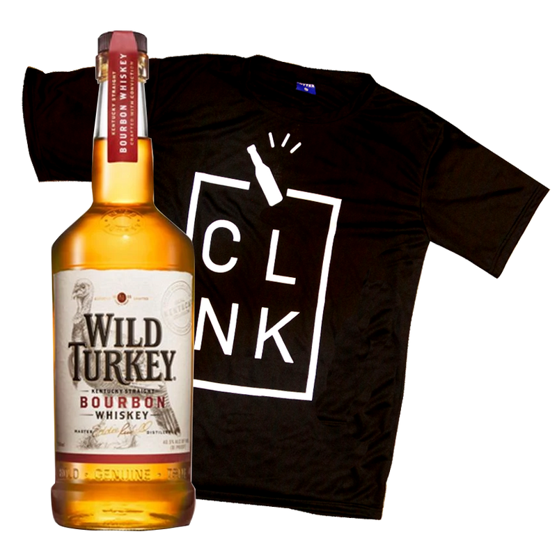 Wild Turkey 81 750ml with Clink Dri Fit Shirt