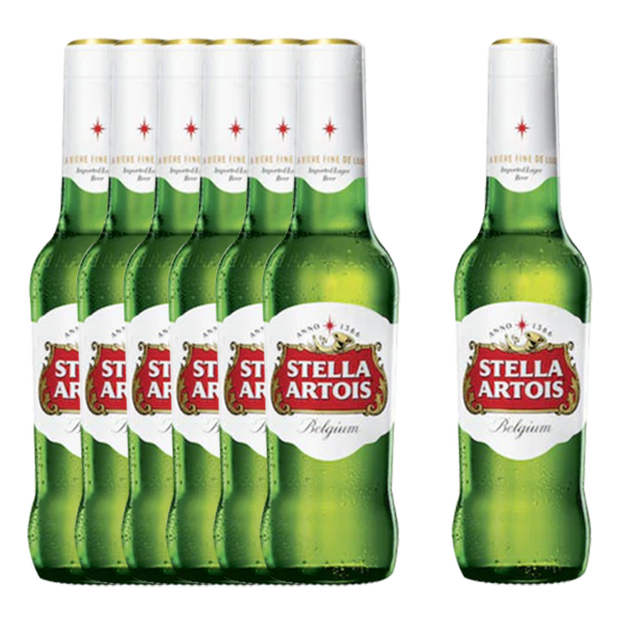 Stella Artois 330ml Bottle 6+1 Bundle