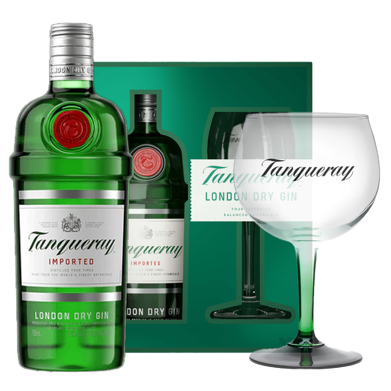 Tanqueray London Dry Gin 750ml Copa Glass Pack